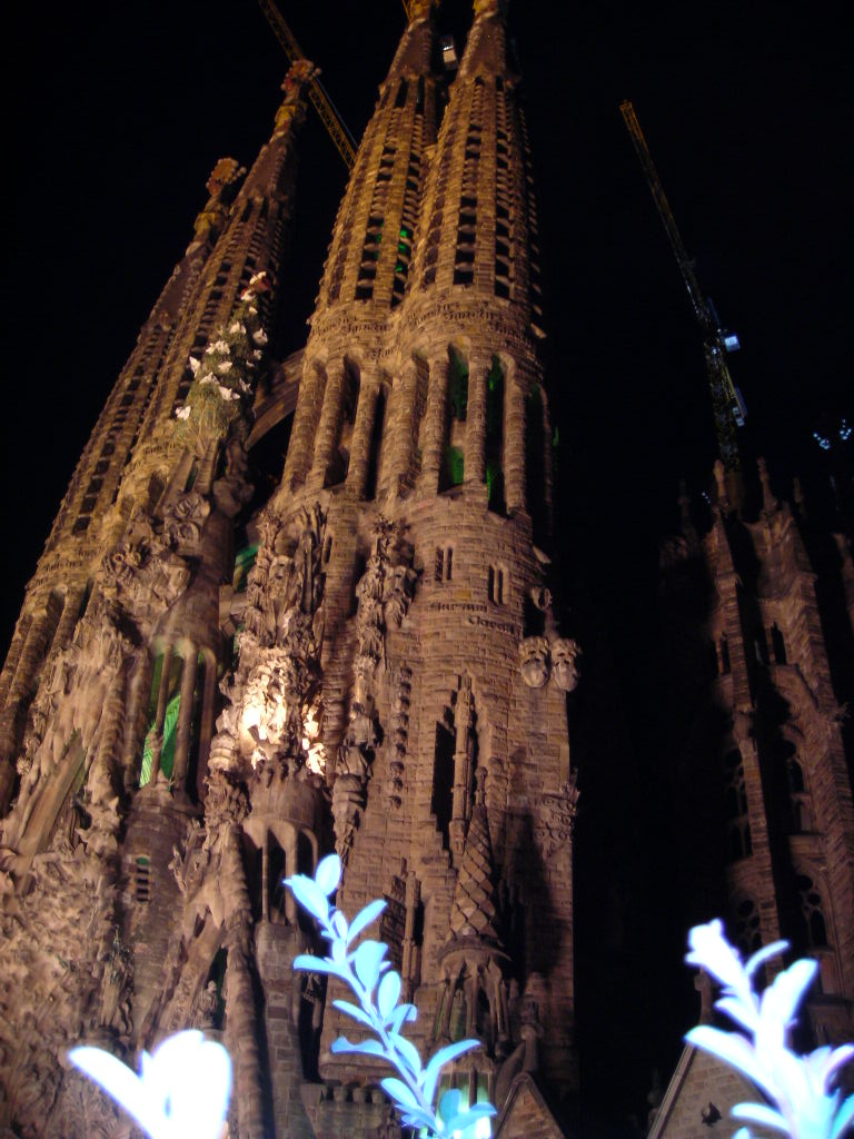 Barcellona, Sagrada Familia - notte
