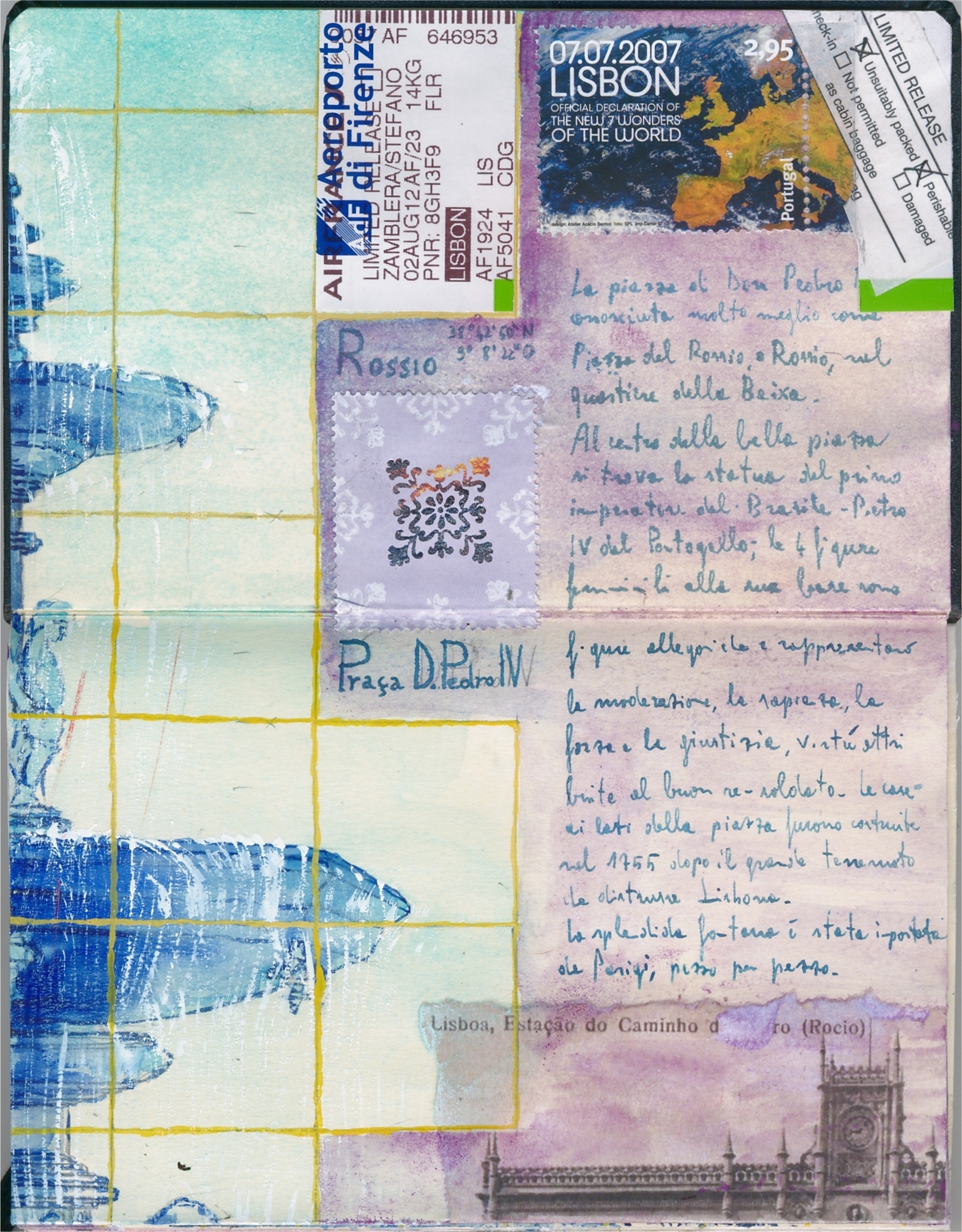 Lisboa em Azulejos - Carnet de Voyage on Japanese Moleskine