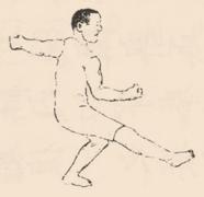 《潭腿圖說》 繪圖者：徐悲鴻 (1917) - Line 1 - drawing 6